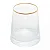 Vaso de Vidro com Fio de Ouro Liz - 11cm x 11cm x 12cm - Imagem 2