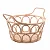 Cesto Decorativo de Rattan com Alça Nature - 37cm x 30cm x 18,5cm - Imagem 4