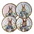 Conjunto Prato de Sobremesa Bunny Hug Páscoa 20cm - 4 Unidades - Imagem 1