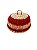 Redoma Vime G Filete Vermelho - Imagem 1