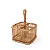 Porta Talheres Quadrado Bamboo - Imagem 1