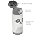 Copo Termico Parede Dupla Gumy Off White - 400ml - Imagem 4