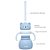 Copo em Silicone com Canudo Ursinho Azul 200ml - Imagem 5