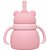 Copo em Silicone com Canudo Ursinho Rosa - 200ml - Imagem 5