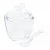 Açucareiro de Vidro com Colher Butterfly 130ml - 8,5cm x 8,5cm x 11cm - Imagem 3