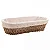 Cesta Oval de Sisal com Forro em Tecido - 28cm x 12cm x 6,5cm - Imagem 1