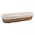 Cesta Oval de Sisal com Forro em Tecido - 43,5cm x 15cm x 8cm - Imagem 1