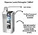 Dispenser Lumini Retangular Branco 2.600ml - 15cm x 10cm x 33cm - Imagem 6