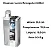 Dispenser Lumini Retangular Branco 2.600ml - 15cm x 10cm x 33cm - Imagem 5