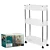 Organizador Triplo com Rodízio Premium - 82cm x 43cm x 14cm - Imagem 1