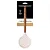 Escumadeira de Silicone com Cabo de Madeira Creme - 34cm - Imagem 4