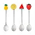 Conjunto 4 Colheres Aço Inox para Chá Fruit Prateado - Imagem 1