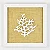 Quadro com Tela Coral - 25cm x 25cm - Imagem 1