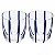 Conjunto 2 Copos Azura de Vidro Azul - 300ml - Imagem 1