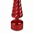 Arvore Decorativa Giratória com Led Vermelho Natal - 30cm - Imagem 3