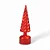 Arvore Decorativa Giratória com Led Vermelho Natal - 30cm - Imagem 1