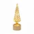 Arvore Decorativa Giratória com Led Ouro Natal - 30cm - Imagem 1