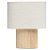 Abajur / Luminaria em Madeira e Linho - 36,5cm x 30cm x 15cm - Imagem 1