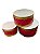 Conjunto com 3 Tambores de Metal Decorativo Natal - P24cm / M28cm / G33cm - Imagem 1