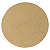 Jogo Americano Redondo Brilhante Nude/Dourado - 38cm - Imagem 1