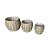 Conjunto com 3 Cestos / Vasos em Fibra Sintética - 55cm - Imagem 1