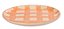 Prato Redondo Liso Xadrez P Laranja - 19cm - Imagem 2