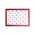 Jogo Americano em Pvc Natal Branco/Vermelho - 45cm x 33cm - Imagem 1