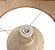 Abajour Luminária em Cerâmica com Cúpula em Fibra Natural - 49cm - Imagem 5