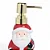 Saboneteira Papai Noel Natal - Vermelho/Ouro/Branco - 18,8cm x 8,5cm - Imagem 5