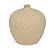 Vaso em Cerâmica Redondo Bege G - 32cm x 31,5cm - Imagem 1