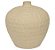 Vaso em Cerâmica Redondo Bege P - 24,5cm x 23cm - Imagem 1