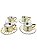 Conjunto com 4 Xícaras de Chá Nut Cracker com Ouro Natal - Imagem 1
