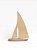 Escultura Barco em Madeira e Metal G - 37cm x 26cm - Imagem 2