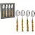 Conjunto com 4 Colheres de Sorvete de Inox com Cabo de Bambu - Imagem 2