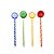 Conjunto com 4 Mexedores para Drinks Espirais em Borossilicato Colorido - Imagem 1