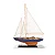Barco a Vela Decorativo em madeira Azul - 43cm x 30cm - Imagem 1
