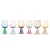 Conjunto com 6 Taças em Vidro com Base Conica  Mix de Cores - 550ml - Imagem 1