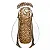 Nossa Senhora Decorativa em Vidro Transparente e Dourado 10cm x 6cm x 15,5cm - Imagem 1