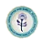 Prato Fundo em Porcelana Botânica Peonia Azul Bitossi - 24cm - Imagem 1