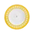 Prato Massa Fundo Swarovski Signum Amarelo - Rosenthal 24cm - Imagem 1