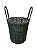 Conjunto com 2 Cestos em Rattan Sintético Alça Longa - Verde - Imagem 4