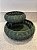 Conjunto com 2 Cestos em Rattan Sintético Redondo - Verde - Imagem 5