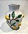 Vaso Limão em Cerâmica - Amarelo e Branco 33cm - Imagem 3