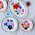 Prato Raso "Dipinto Bouquet" Azul Bitossi - 27cm - Imagem 4