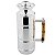 Garrafa Térmica de Prata com Bambu 500ml - Shefield Plate - Imagem 1