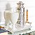 Garrafa Térmica de Prata com Bambu 500ml - Shefield Plate - Imagem 4