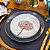 Prato Raso Porcelana Paint Marinho 28cm - Mameg - Imagem 2