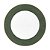 Prato Sobremesa Porcelana Paint Verde Escuro 21cm - Mameg - Imagem 1