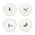 Conjunto com 4 Pratos Porcelana Pão Mallard 16cm - Mameg - Imagem 1