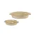 CJ DE TRAVESSAS DE CERAMICA BEGE OVAL 2PCS - Imagem 1